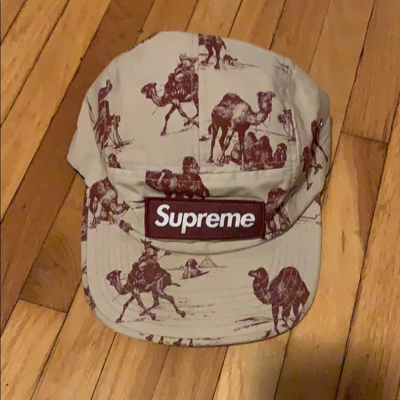 supreme camel camp cap